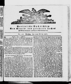 Berlinische Nachrichten von Staats- und gelehrten Sachen on Oct 21, 1806