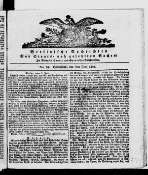 Berlinische Nachrichten von Staats- und gelehrten Sachen vom 06.06.1807