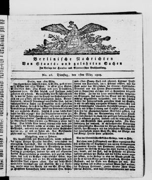 Berlinische Nachrichten von Staats- und gelehrten Sachen vom 01.03.1808