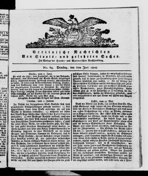 Berlinische Nachrichten von Staats- und gelehrten Sachen vom 07.06.1808