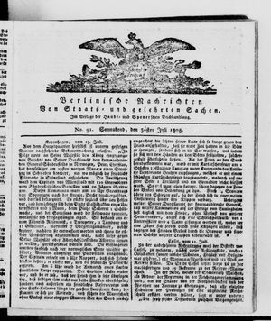 Berlinische Nachrichten von Staats- und gelehrten Sachen vom 30.07.1808