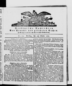 Berlinische Nachrichten von Staats- und gelehrten Sachen vom 04.10.1808