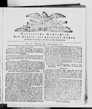 Berlinische Nachrichten von Staats- und gelehrten Sachen vom 24.01.1809