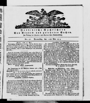Berlinische Nachrichten von Staats- und gelehrten Sachen vom 11.05.1809