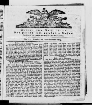 Berlinische Nachrichten von Staats- und gelehrten Sachen vom 19.09.1809