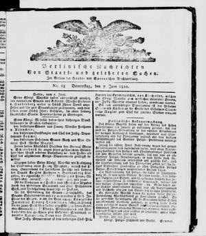 Berlinische Nachrichten von Staats- und gelehrten Sachen vom 07.06.1810