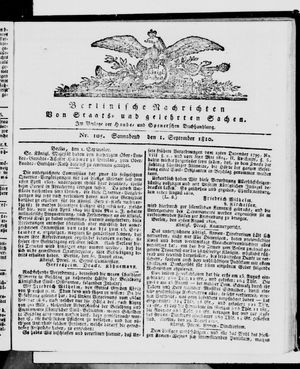 Berlinische Nachrichten von Staats- und gelehrten Sachen vom 01.09.1810