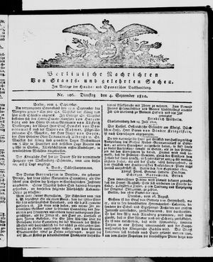 Berlinische Nachrichten von Staats- und gelehrten Sachen vom 04.09.1810