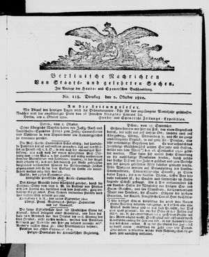 Berlinische Nachrichten von Staats- und gelehrten Sachen vom 02.10.1810