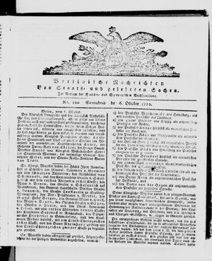 Berlinische Nachrichten von Staats- und gelehrten Sachen vom 06.10.1810