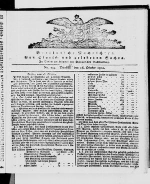 Berlinische Nachrichten von Staats- und gelehrten Sachen vom 16.10.1810