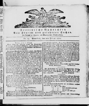 Berlinische Nachrichten von Staats- und gelehrten Sachen vom 02.02.1811