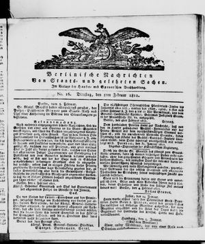 Berlinische Nachrichten von Staats- und gelehrten Sachen vom 05.02.1811