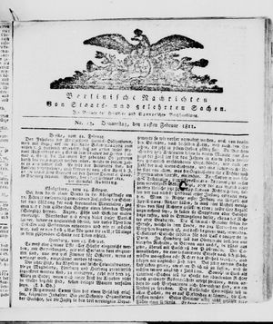 Berlinische Nachrichten von Staats- und gelehrten Sachen on Feb 21, 1811