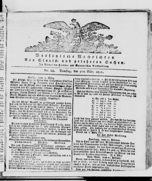 Berlinische Nachrichten von Staats- und gelehrten Sachen vom 05.03.1811