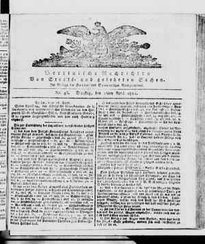 Berlinische Nachrichten von Staats- und gelehrten Sachen on Apr 16, 1811