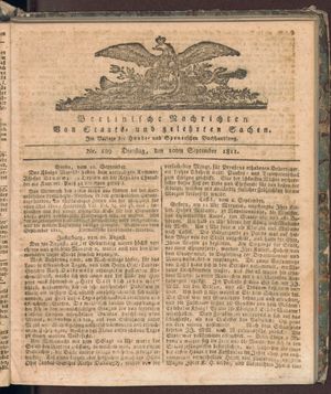 Berlinische Nachrichten von Staats- und gelehrten Sachen vom 10.09.1811