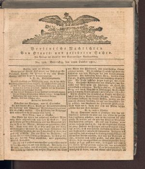 Berlinische Nachrichten von Staats- und gelehrten Sachen on Oct 10, 1811