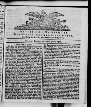 Berlinische Nachrichten von Staats- und gelehrten Sachen vom 28.01.1812