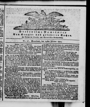 Berlinische Nachrichten von Staats- und gelehrten Sachen on Feb 29, 1812