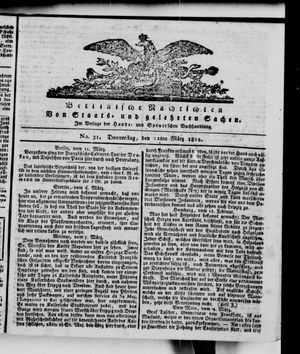 Berlinische Nachrichten von Staats- und gelehrten Sachen vom 12.03.1812