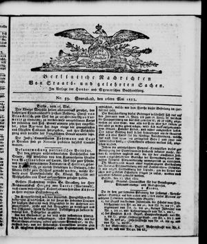 Berlinische Nachrichten von Staats- und gelehrten Sachen vom 16.05.1812