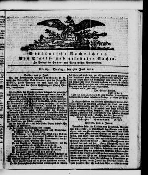 Berlinische Nachrichten von Staats- und gelehrten Sachen vom 09.06.1812