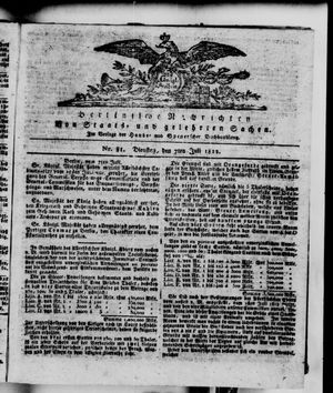 Berlinische Nachrichten von Staats- und gelehrten Sachen vom 07.07.1812