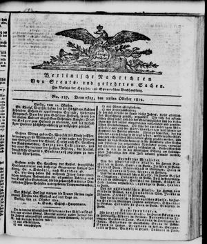 Berlinische Nachrichten von Staats- und gelehrten Sachen on Oct 22, 1812