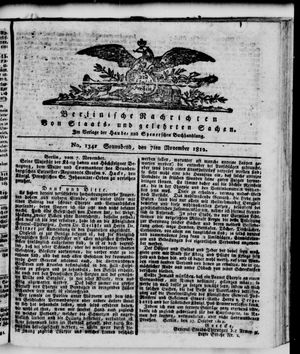 Berlinische Nachrichten von Staats- und gelehrten Sachen vom 07.11.1812