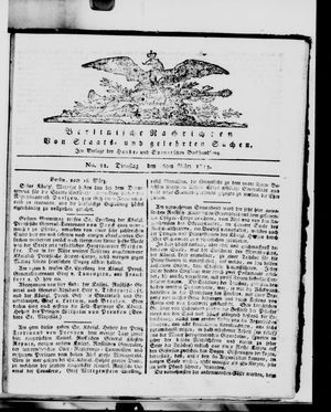 Berlinische Nachrichten von Staats- und gelehrten Sachen vom 16.03.1813