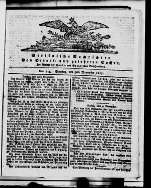 Berlinische Nachrichten von Staats- und gelehrten Sachen vom 09.11.1813