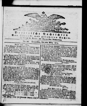 Berlinische Nachrichten von Staats- und gelehrten Sachen vom 02.03.1815
