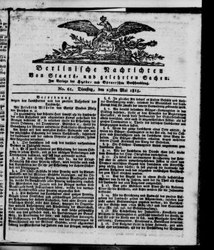 Berlinische Nachrichten von Staats- und gelehrten Sachen vom 23.05.1815