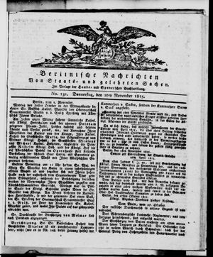 Berlinische Nachrichten von Staats- und gelehrten Sachen vom 02.11.1815