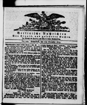 Berlinische Nachrichten von Staats- und gelehrten Sachen vom 02.12.1815