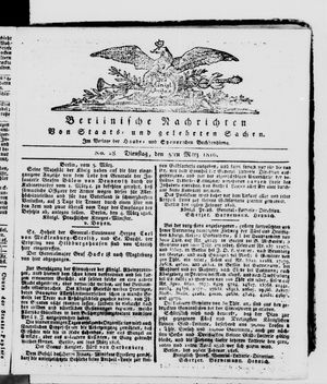 Berlinische Nachrichten von Staats- und gelehrten Sachen vom 05.03.1816