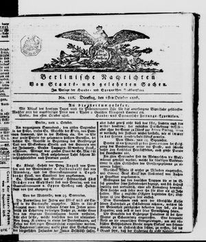 Berlinische Nachrichten von Staats- und gelehrten Sachen vom 01.10.1816