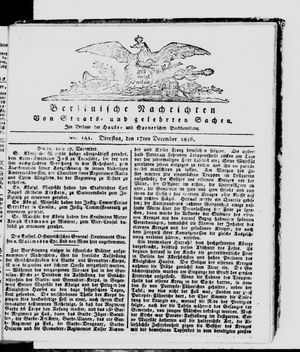 Berlinische Nachrichten von Staats- und gelehrten Sachen vom 17.12.1816