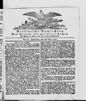 Berlinische Nachrichten von Staats- und gelehrten Sachen on Mar 6, 1817