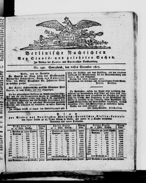 Berlinische Nachrichten von Staats- und gelehrten Sachen vom 20.12.1817