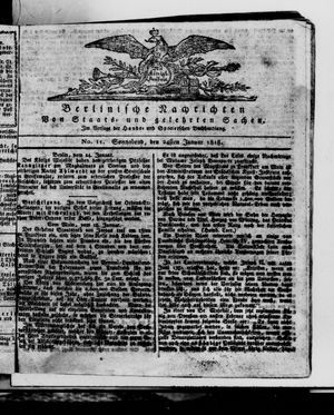 Berlinische Nachrichten von Staats- und gelehrten Sachen vom 24.01.1818