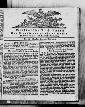 Berlinische Nachrichten von Staats- und gelehrten Sachen vom 05.05.1818