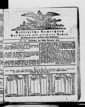 Berlinische Nachrichten von Staats- und gelehrten Sachen vom 26.11.1818