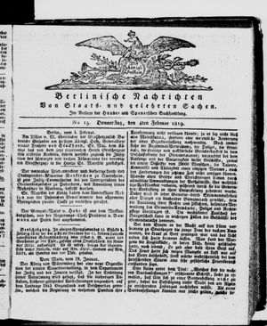 Berlinische Nachrichten von Staats- und gelehrten Sachen vom 04.02.1819