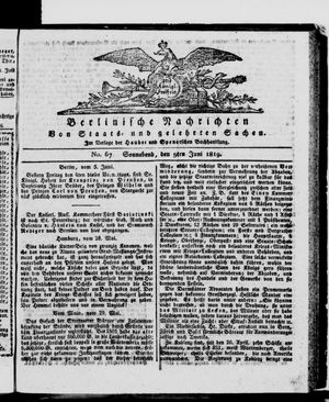 Berlinische Nachrichten von Staats- und gelehrten Sachen vom 05.06.1819