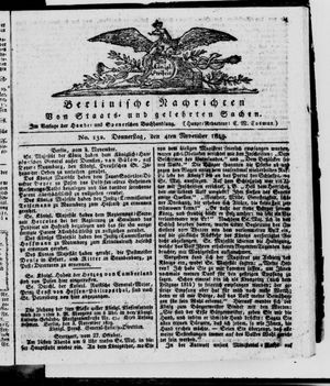 Berlinische Nachrichten von Staats- und gelehrten Sachen vom 04.11.1819