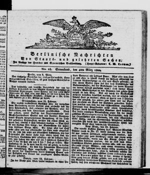 Berlinische Nachrichten von Staats- und gelehrten Sachen vom 04.03.1820