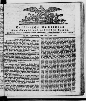 Berlinische Nachrichten von Staats- und gelehrten Sachen vom 01.06.1820