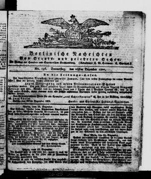 Berlinische Nachrichten von Staats- und gelehrten Sachen vom 28.12.1820